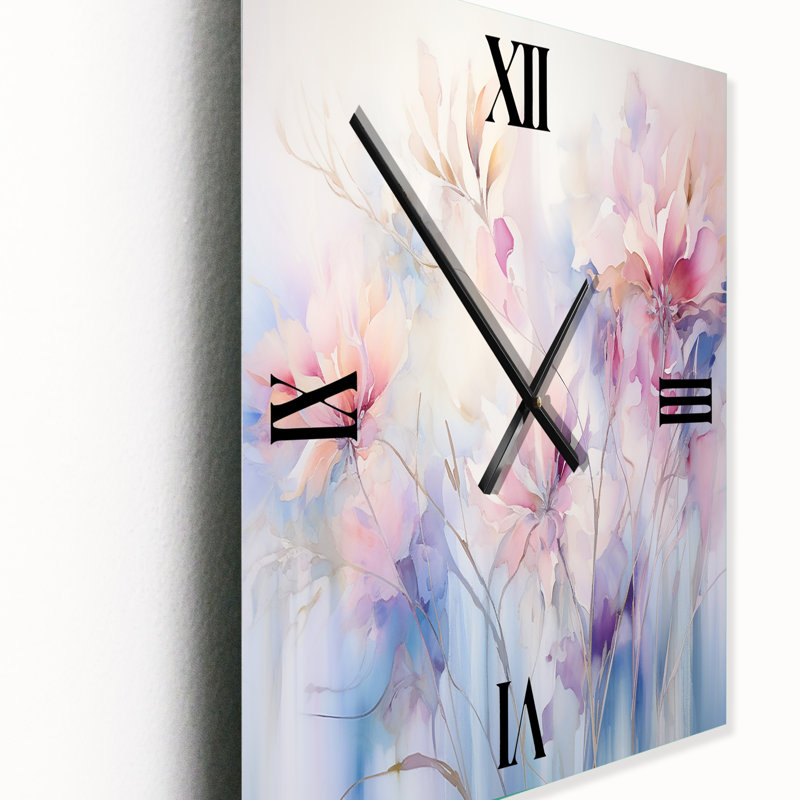 Horloge murale Iorgo - Abstract Botanicals, H 32 po x l 24 po x P 1 po
