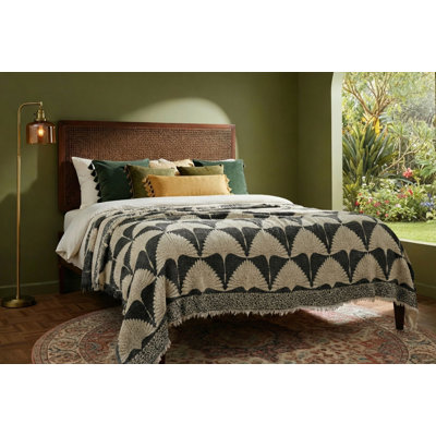 Crane Muslin Bed Blanket