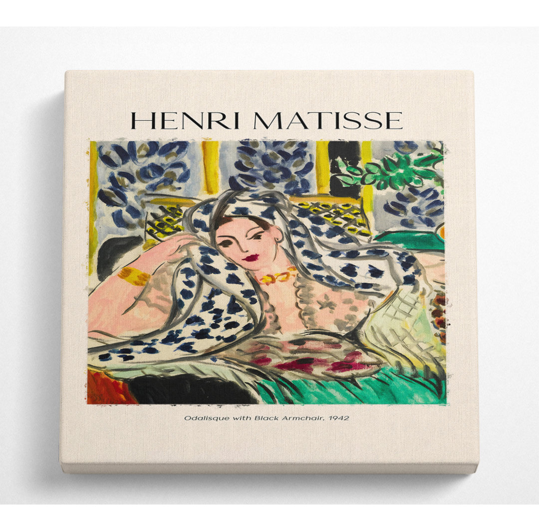 Dateland Odalisque With Black Armchair von Henri Matisse - Leinwanddrucke