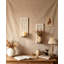 Ensemble de 2 appliques murales en bois, dessus vieilli pour bougies piliers ou plantes, foyer-1577302291