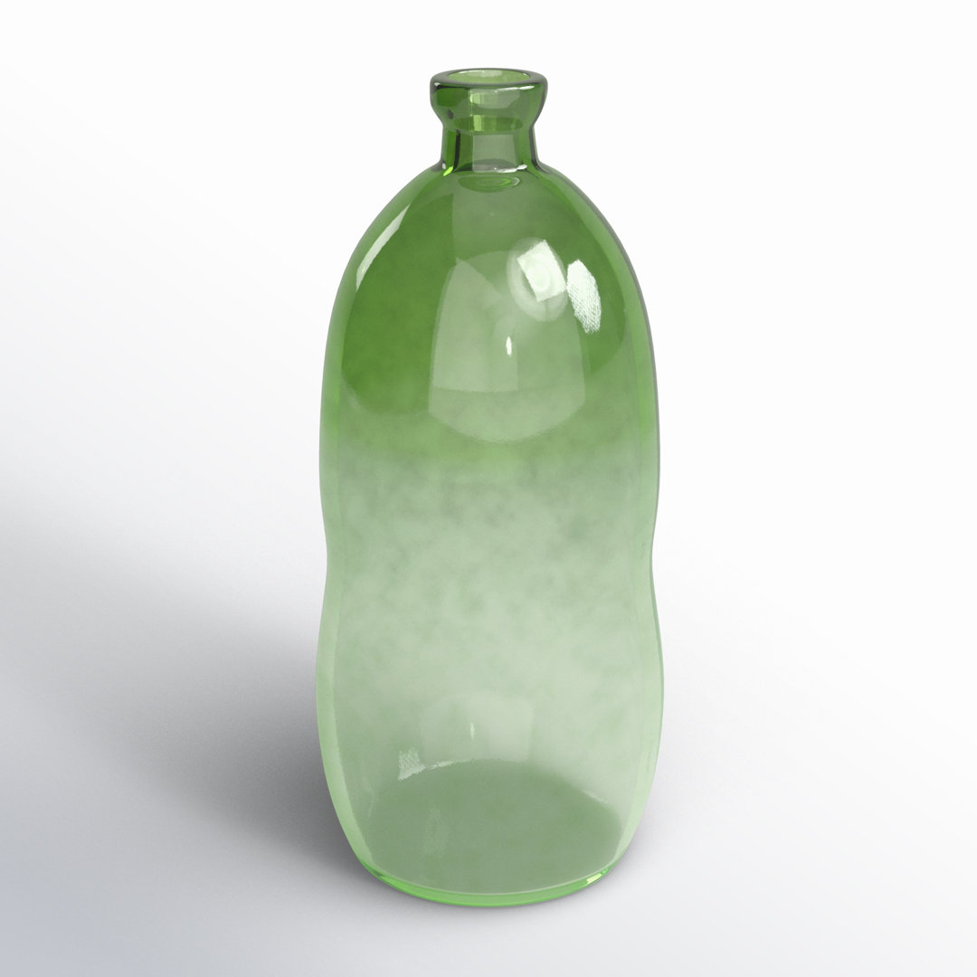 Dorival Recycled Glass Spanish Bottle Decorative Vase Birch Lane™ 