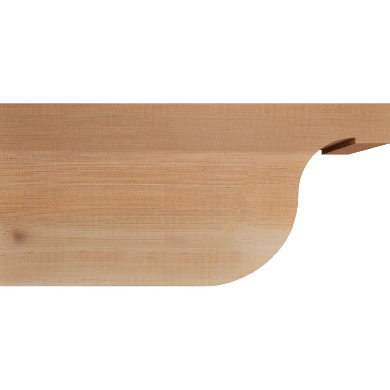 Queue de chevron lisse Del Monte, Cèdre rouge, 8"H x 3 1/2"W x 16"L