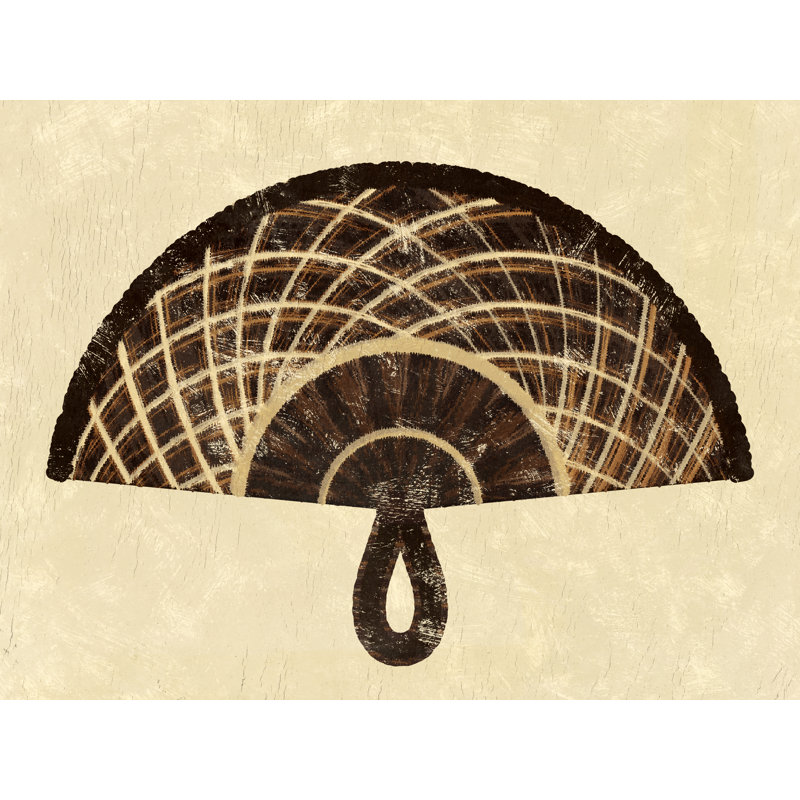 Woven Fans III by Victoria Barnes - Wrapped Canvas Print, 20 cm H x 30 cm W