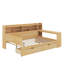 Lit de jour double avec tablettes, tiroirs et bureau-1626594756