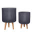 Ribbed Cylinder Planter with Feet-1753896811-1753896806