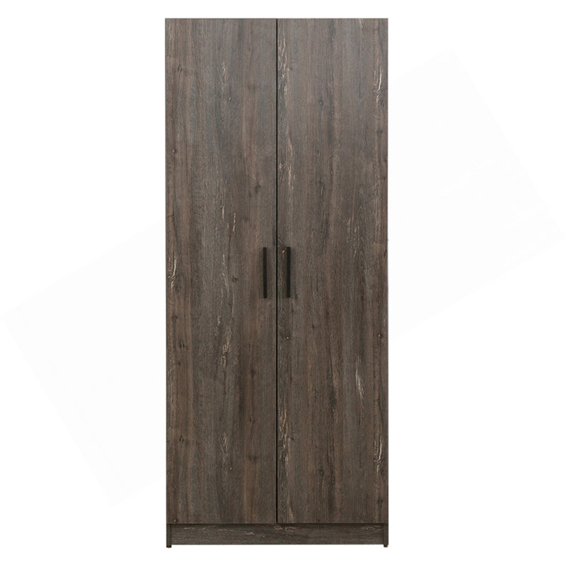 Mia Farmhouse Shoe Cabinet With Six Shelves In Rustic Gray, Gray