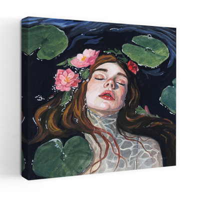 Ophelia With Lilies In Her Hair Contemporary Art