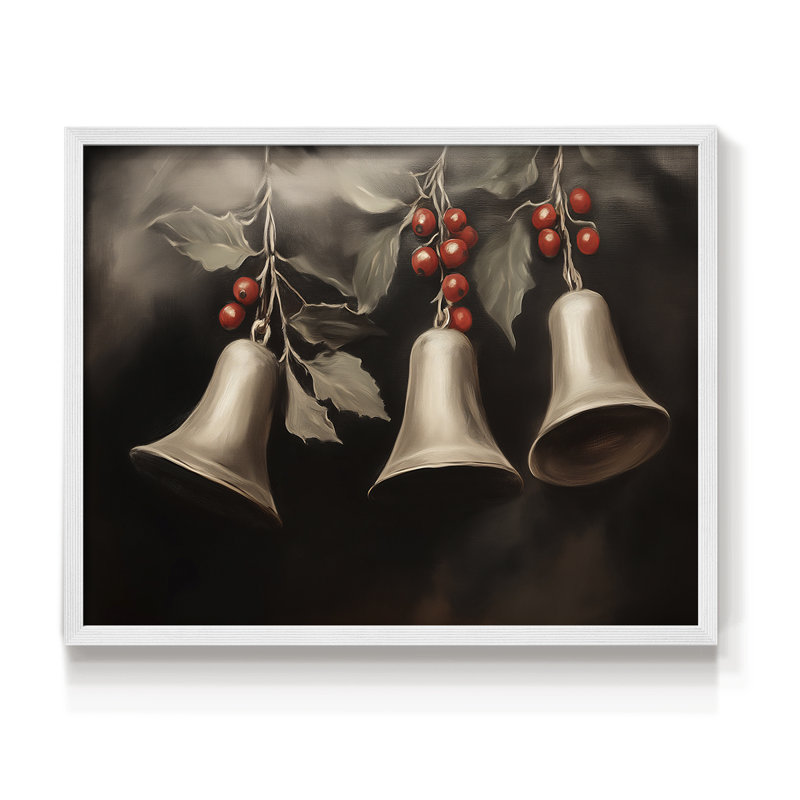 Chirstmas Art-CMXCV -Framed Print - Restickable, H 22 po x l 28 po, Blanc