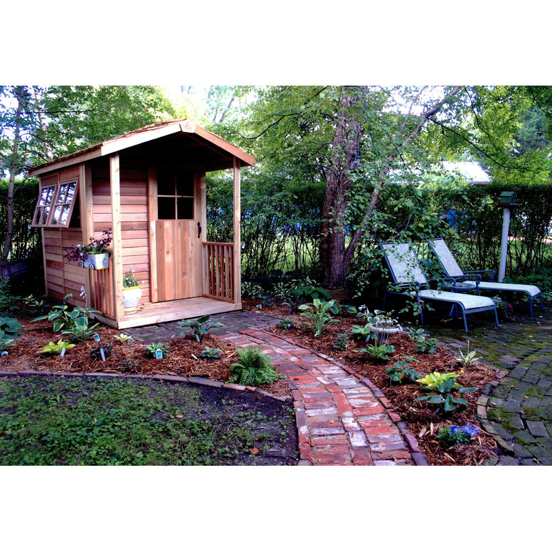 Gardener's Delight 6ft W x 12ft D Western Red Cedar Wood Storage Shed