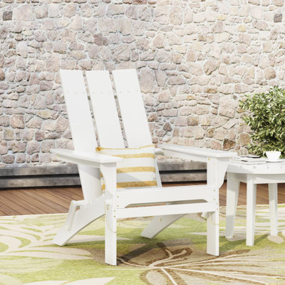 Chaises portatives en bois Adirondack, pliable moderne et rustique pour patio