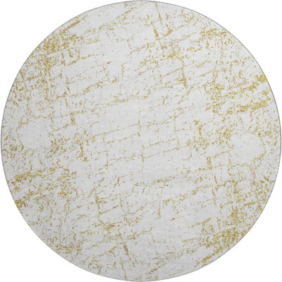 Premium Machine Washable Cerrito AMF606 Gold Rug