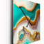 Horloge murale surdimensionnée liquide Blue Harmony Agate III - formes abstraites-99637232