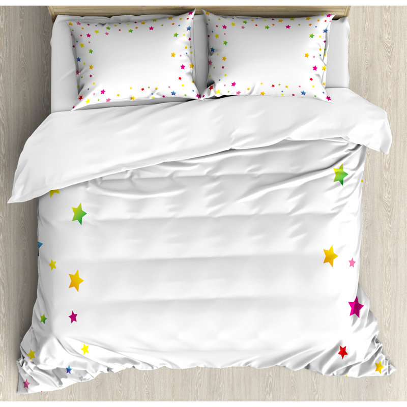 Modern & Contemporary Polyester Duvet Cover, Queen Duvet Cover + 2 Pillow Sham