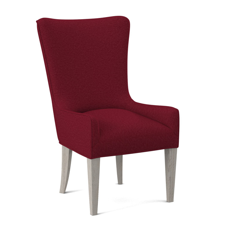 Providence Arm Chair, Bisque, Margaret Lipstick Polyester Blend