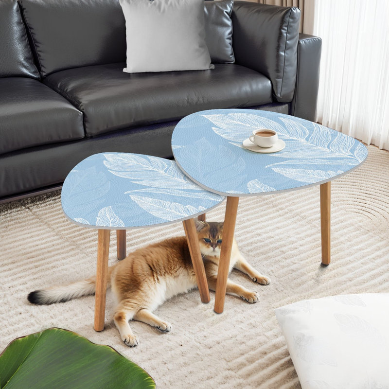 Ensemble de 2 tables gigognes Triangle Nesting