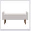 Le tabouret de rangement en velours Teddy, avec espace de rangement, convient aux appartements, salons et chambres à coucher - (45,98 po x 16,75 po x 21,75 po)