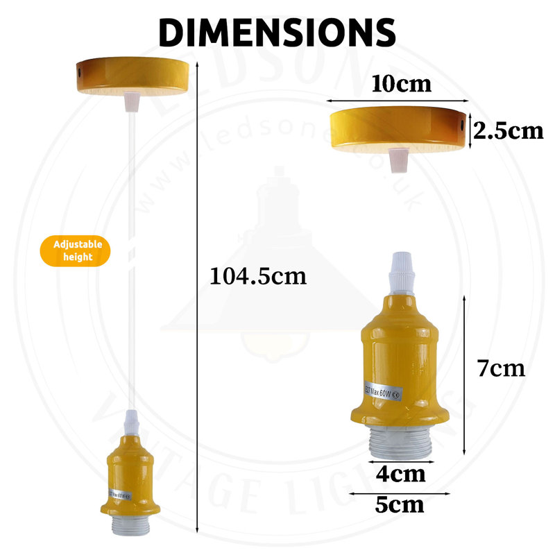 Iymona 6 - Light Single Pendant, Orange