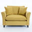 Fauteuil d'appoint surdimensionné en chenille avec coussin amovible-1055968979