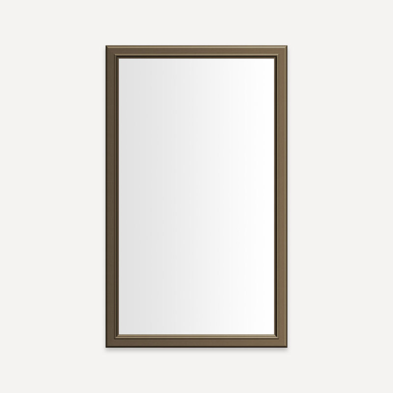 Armoire Main Line, H 39,38 po x l 23,25 po x P 4 po, Bronze brossé