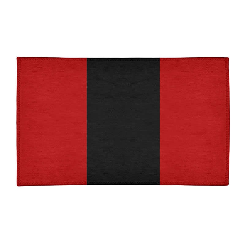 Tapis de zone rouge/noir, Rectangle 2 pi x 3 pi