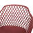 Poppy Chair For Outdoor Dining: , , Red Polypropylene, 23.36 In.D X 21.45 In.W 31.51 In.H, Modern Look Seating : Minimalist Design-1806389000
