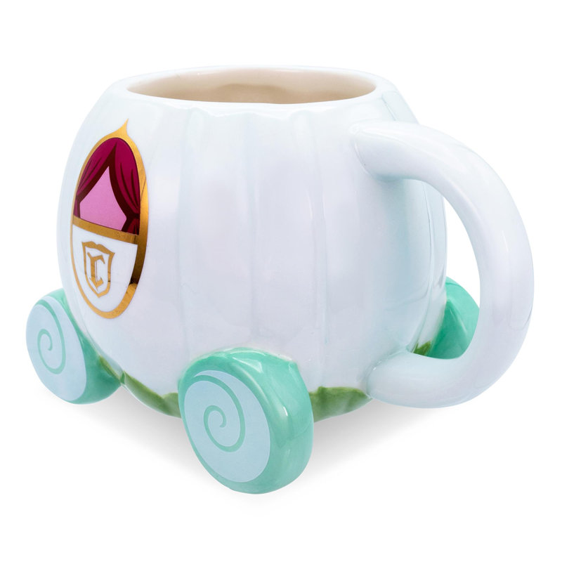 Grande tasse en céramique sculptée Disney Cendrillon Disney | Peut contenir 20 onces