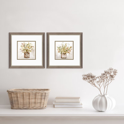 "Earthy Garden" par Robinson - Ensemble de 2 pièces sur papier