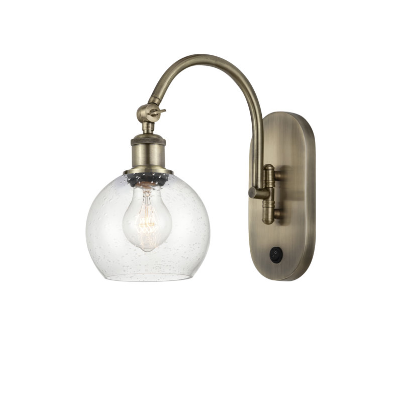Bras pivotant en acier Ellington, Laiton antique, Ampoule non incluse