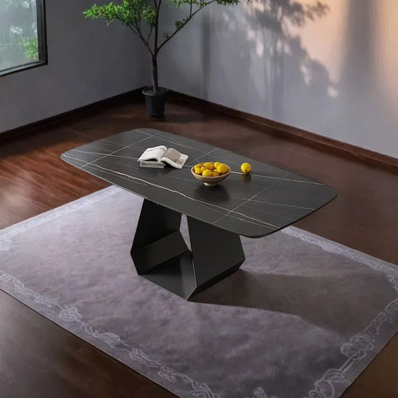 Simple rectangular dining table, 29.13"H x 55.12"L x 31.5"W