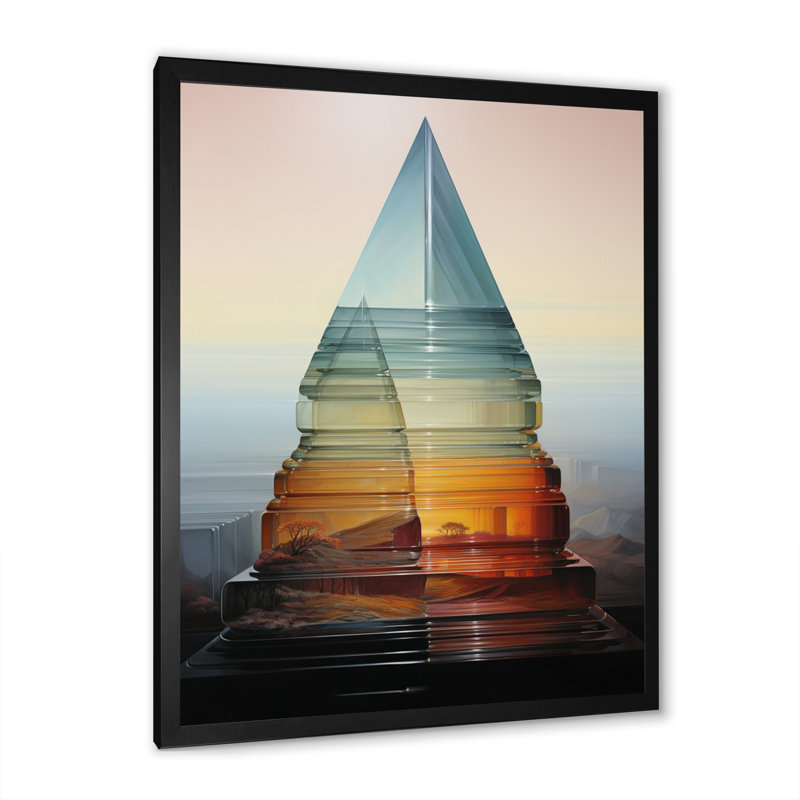 Reproduction sur toile abstraite Hardedge Art Translucent Transitions FDP72670, Noir, H 20 po x l 12 po x P 1 po