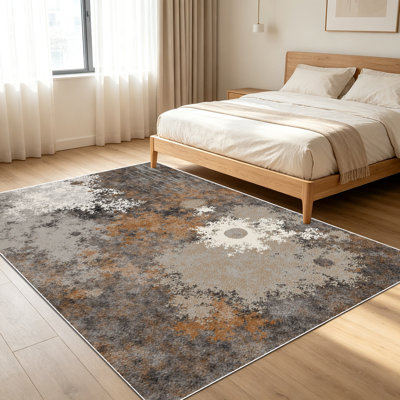 Tapis d'art abstrait de 1 pièce pour le salon, doux et confortable, adapté à toutes les saisons, facile à entretenir, tapis de sol intérieur lavable à la machine, sous la table de ferme convenant à la chambre à coucher, à la salle à manger, au bureau, au couloir, au balcon, à la maison