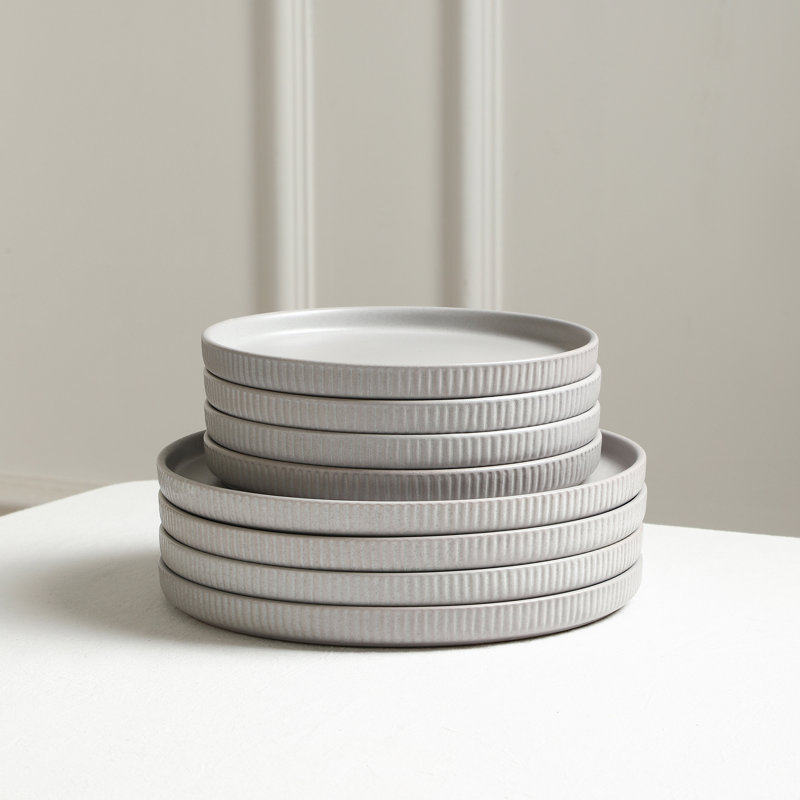 Stone Lain Haven 16-Piece Dinnerware Set Stoneware, Gray