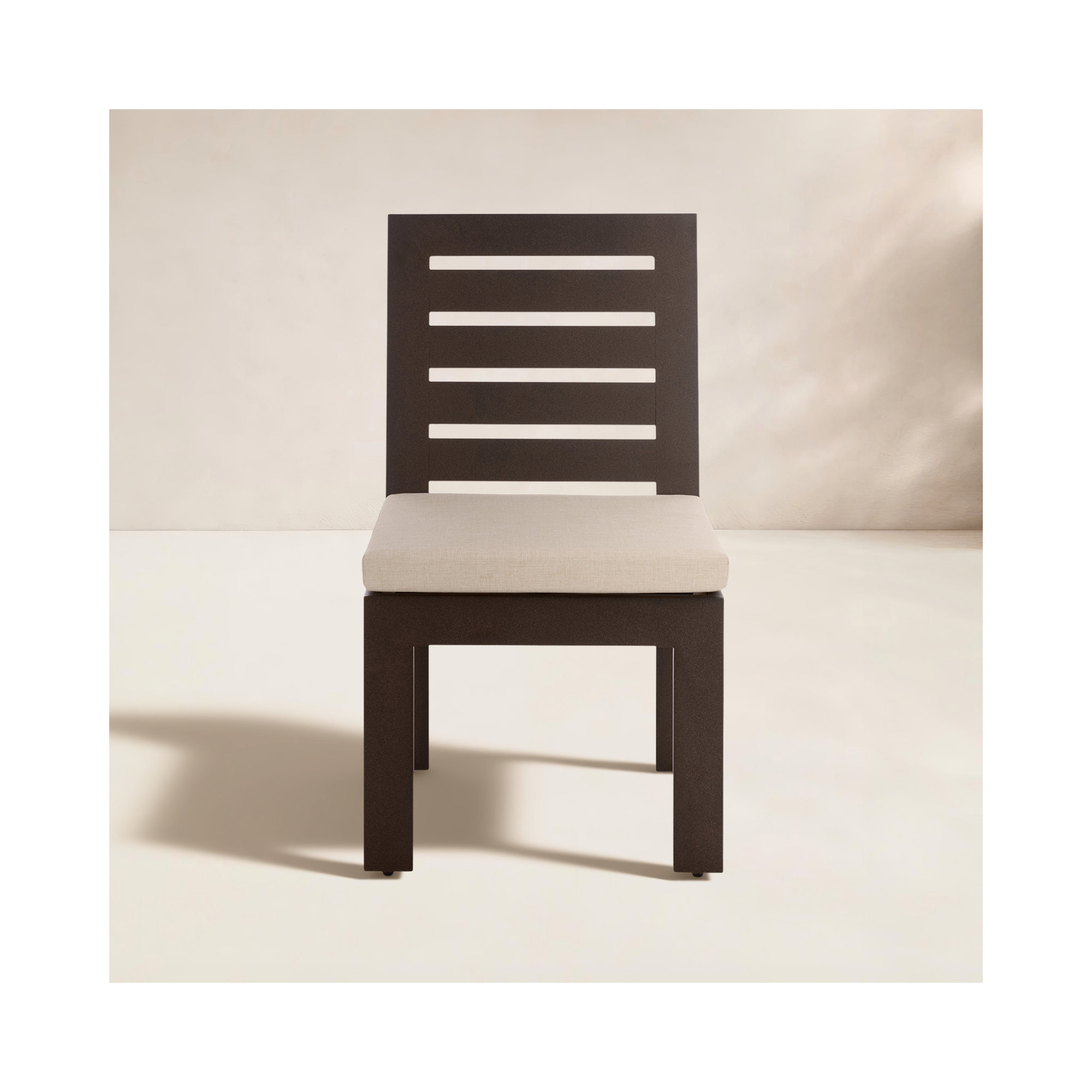 Dwyer Aluminum Outdoor Dining Chairs, Brown