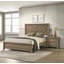 1pièce de style contemporain à deux tiroirs avec table de chevet et meubles de chambre à coucher en bois brun clair