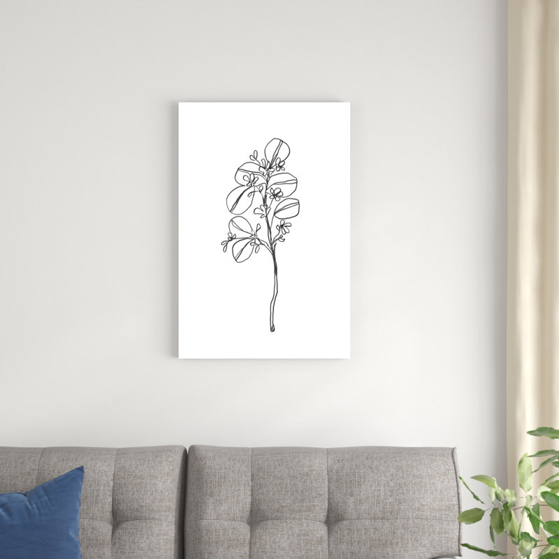 " Leaf Sprig II " Painting Print, 30" H x 20" W