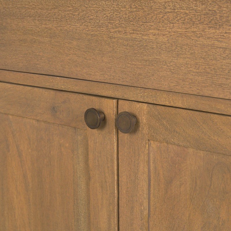 Braxton Rectangle Accent Cabinet, Light Brown