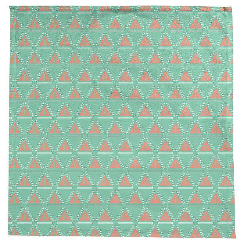 Nappe d’arbre minimaliste classique Barbra, Vert / Orange