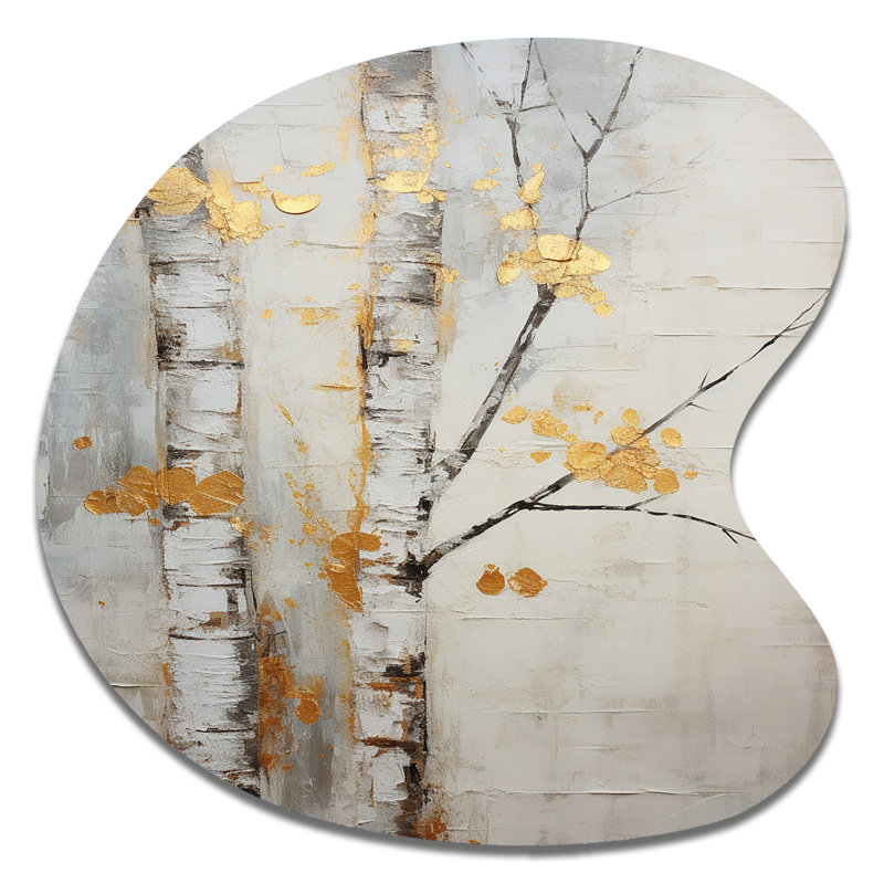Fung - Unique Shape Tree Art en métal, sculpture murale asymétrique en métal, H 27 po x l 27 po