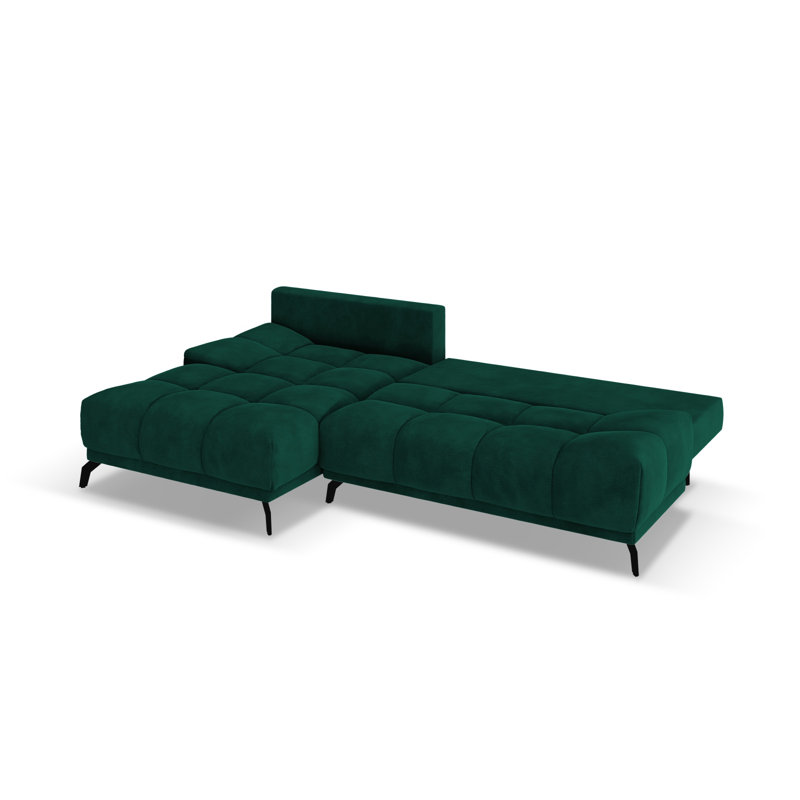 Cuthrell 5 Seater Sofa Bed, Left Hand Facing, Bottle Green