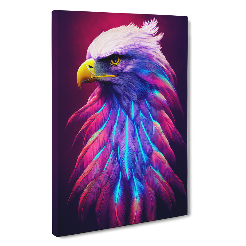 XC1022-1362X Charismatic Eagle Bird - Wrapped Canvas Print, 50cm H x 35cm W x 3cm D