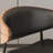 Solid wood dining chair with minimal backrest