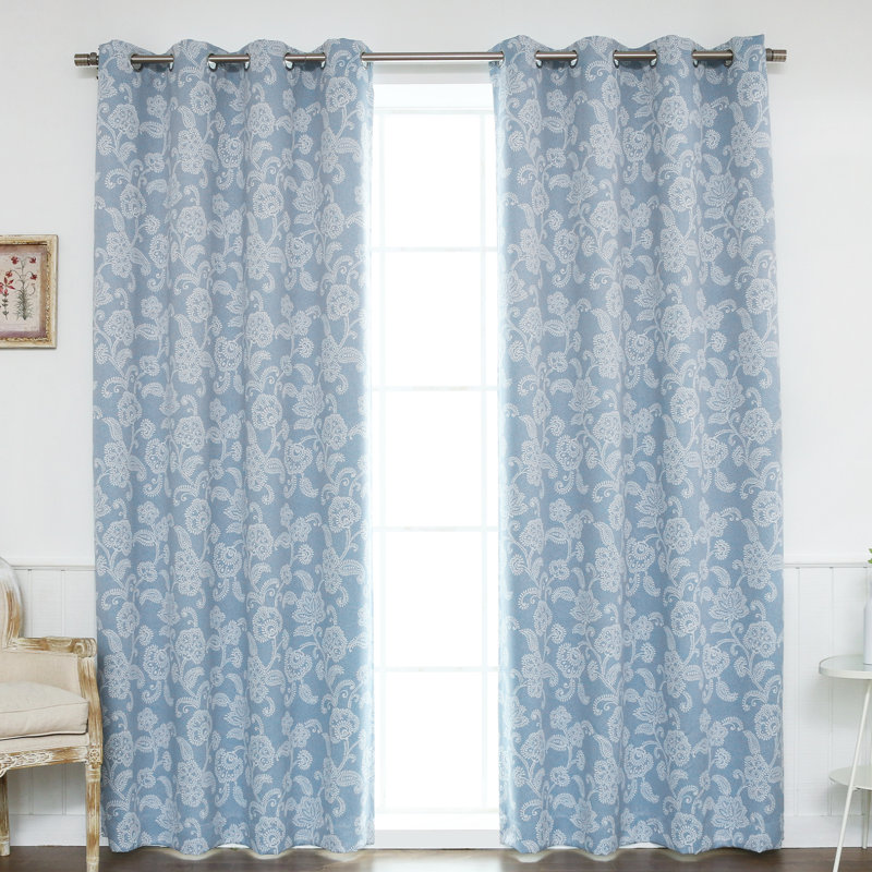 Blackout Sliding Panel, Blue