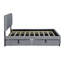 Lit plateforme tapissier avec tiroirs et lit gigogne-1553188395