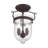 Husman Glass Semi Flush Mount-16518440-16518436