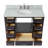 Flynt 43'' Single Bathroom Vanity with Carrara Marble Top-64627287