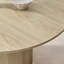 Penny Pillar Round Dining Table Set With 4 Luxury Faux Leather Dining Chairs - Scratch Resistant Top-107127900-107127901