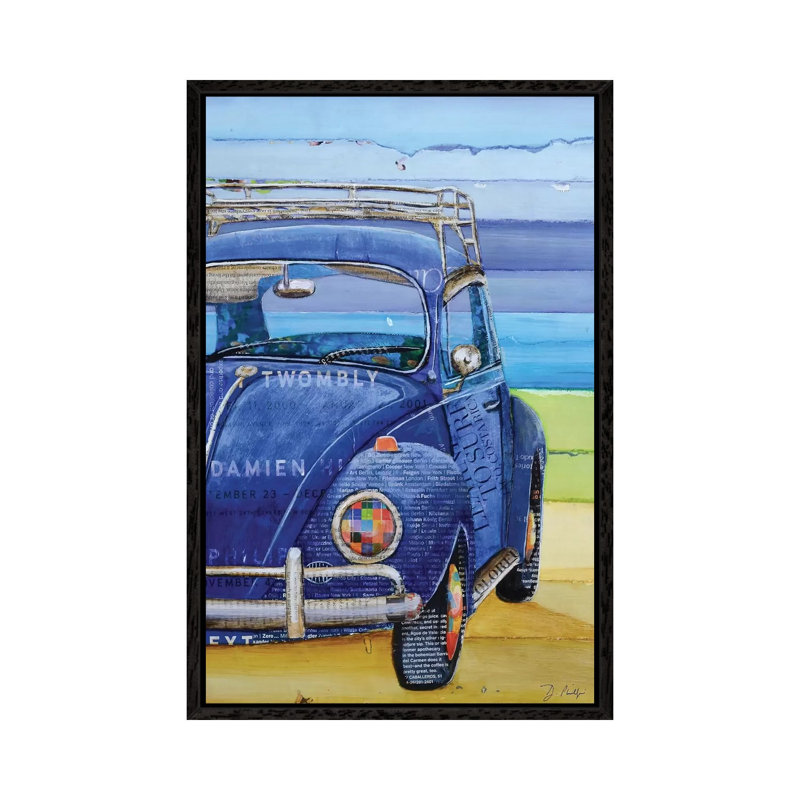 I Got The Blues by Danny Phillips - Print on Canvas, 66.04cm H x 45.72cm W x 3.81cm D, Black Framed