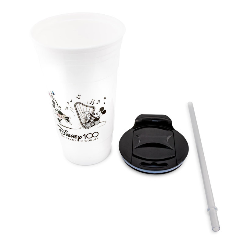 Gobelet dansant avec couvercle et paille Disney 100 Mickey and Minnie Mouse | 32 onces
