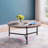 Karelle Round Coffee Table with Metal Legs-1349890047-1349890040