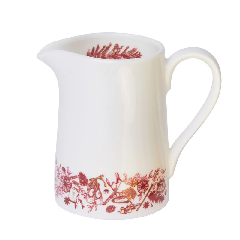 Victoria Eggs Hand illustrated Twelve Days of Christmas Quarter Pint Jug